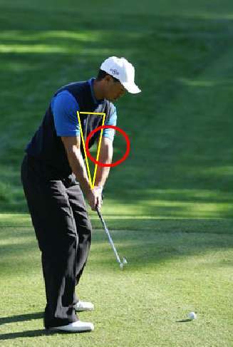 ゴルフスイング 左肘 左手 左手首 の使い方は 左脇の締め方とは 左肩の動きは ゴルニュー