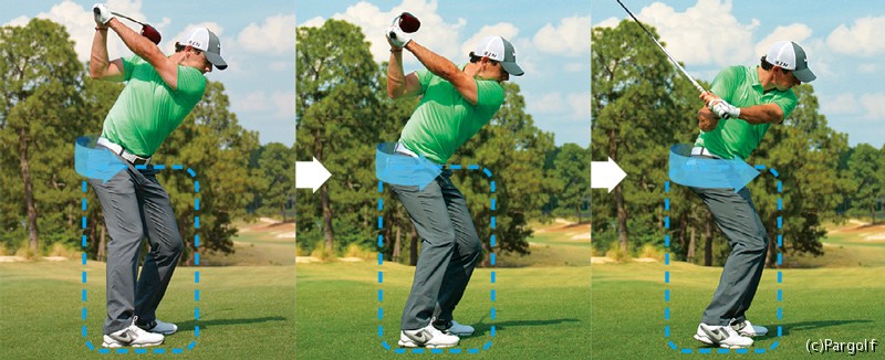 ゴルフスイング 切り返しのコツ 下半身の使い方と左手首と胸の向きの関係 ゴルニュー